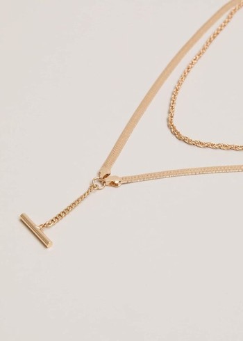 Phase Eight Gold Snake Chain T-Bar Jewellery Gold Australia | WR1297605